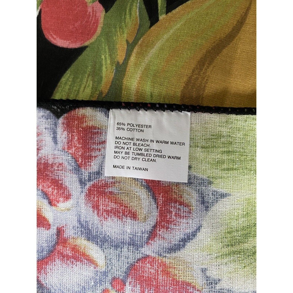 NWT Lee Jay Floral Fruit Set Of 6 Dinner Table Placemat Napkins - Picture 4 of 5